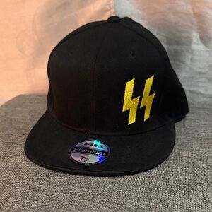 Stylish Black Cap with Yellow Embroidery
